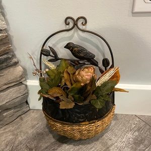 Decorative Wall Art w/ Artificial Flowers